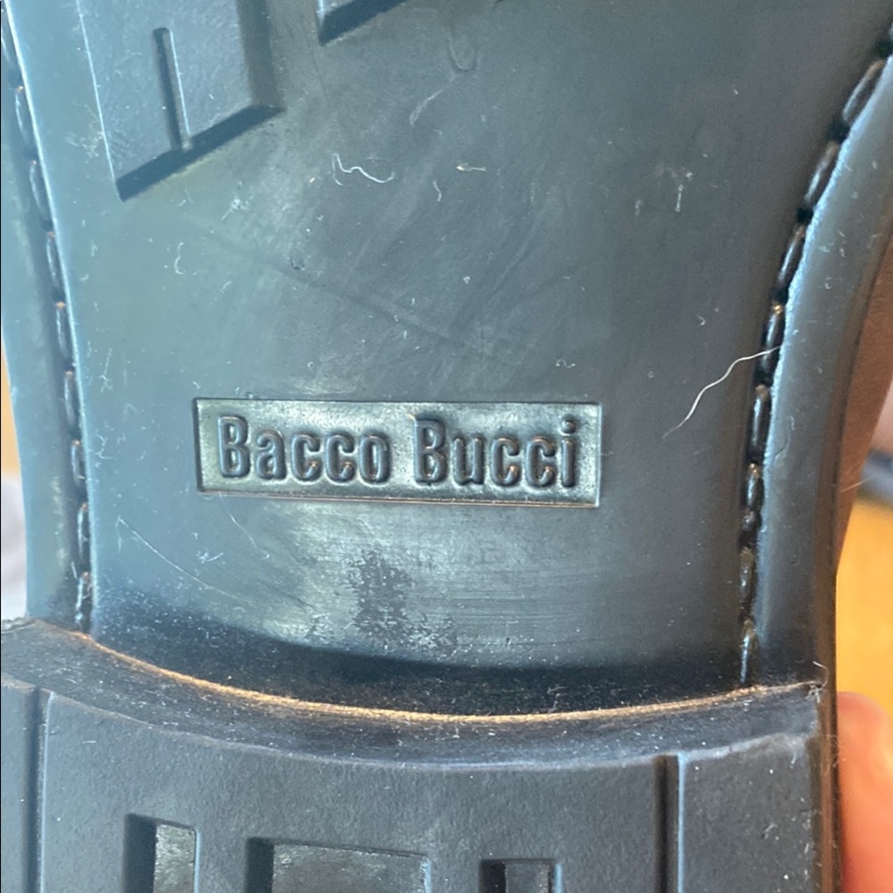 Bacco Bucci Brown Leather Chelsea Boots with Elastic Panels - Picture 6 of 6
